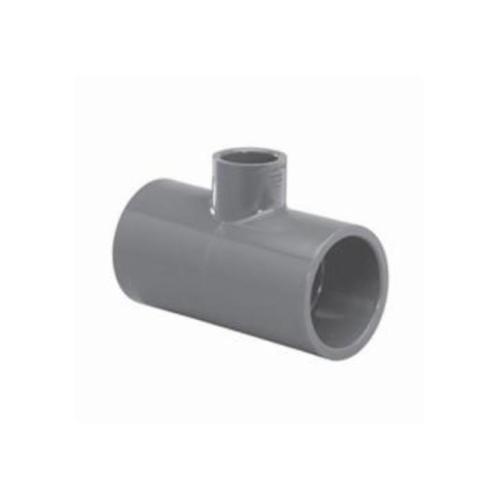 Lasco® 801-338 Socket Reducing Tee, 3 x 2 in, Slip, SCH 80/XH, PVC, Gray