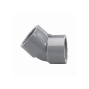 Lasco® 817-080 45 deg Socket Elbow, 8 in, Slip, SCH 80/XH, PVC, Gray