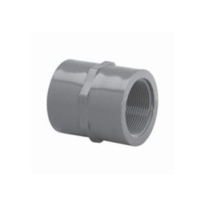Lasco® 830-007 Threaded Coupling, 3/4 in, FPT, SCH 80/XH, PVC, Gray