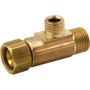 Master Plumber® 299A Female Tee Adapter, 3/8 in, OD Tube x OD Tube x FIP, Brass