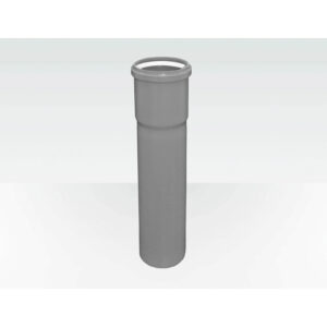 Centrotherm Eco Systems ISVL061 Single Wall Vent Length, Polypropylene, 6 in ID x 7.2 OD in Dia x x 12 in L, Gray
