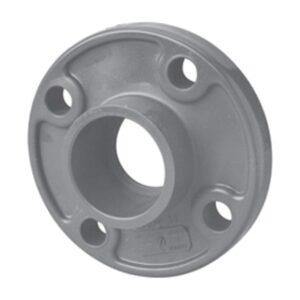 Lasco® 851-025 Socket Solid Flange, 2-1/2 in, PVC, Slip Connection, 150 lb, 7 in OD, Gray