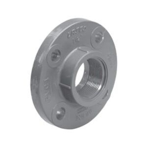 Lasco® 852-040 Threaded Solid Flange, 4 in, PVC, FPT Connection, 150 lb, 9 in OD, Gray