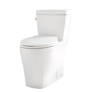Gerber® G0021021 One Piece Toilet, Lemora, Elongated Bowl, 17-1/8 in H x Rim, 12 in Rough-In, 1.28 gpf, White