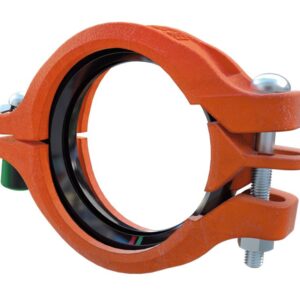 VSH Shurjoint® SJTM076PEHM Quick Install Coupling, 6 in, Cast Iron, Varnished, Orange