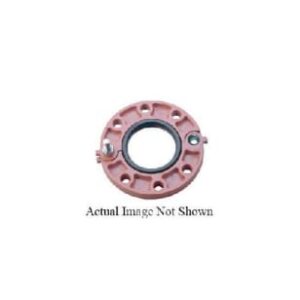 VSH Shurjoint® SJT70416PE 7041 Flange Adapter, 6 in, Grooved, 125/150 lb, Ductile Iron, Painted, Orange/Red