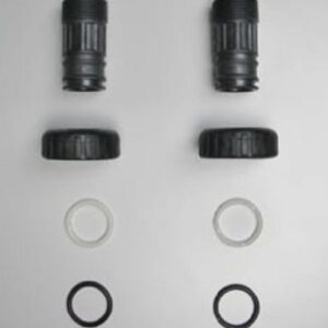 Waterite V3007-04 Straight Plastic Fitting Kit, 1 in, MNPT