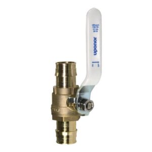 Uponor LFC4827575SS ProPEX® Ball Valve, 3/4 in, F1960 Cold-Expansion PEX, Full Port, Lead-Free Brass Body, Stainless Steel Ball & Stem