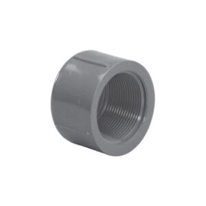 Lasco® 848-010 Threaded Cap, 1 in, FPT, SCH 80/XH, PVC, Gray
