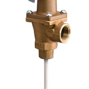 Watts® 0158776 Series 40XL-5 Temperature & Pressure Relief Valve, 3/4 in, FNPT x MNPT, 150 psi, 210 deg F, Bronze Body