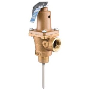 Watts F163781 40XL-4 Temperature & Pressure-Relief Valve, 1 in, MNPT Inlet x FNPT Outlet, 125 psi, Bronze Body