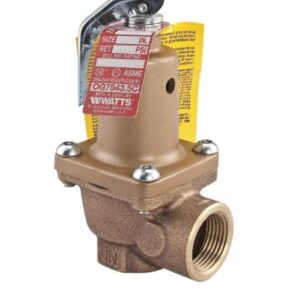 Watts F274840 174A Pressure-Relief Valve, 1 in, FNPT x FNPT Drain Port, 30 psi, Bronze Body
