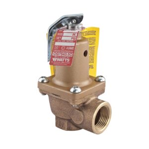 Watts® F382334 Pressure-Relief Valve, 3/4 in, FNPT, 50 psi, Bronze Body