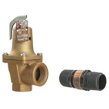 Watts F383019 740 Pressure-Relief Valve, 1-1/4 x 1-1/2 in, FNPT x FNPT Drain Port, 50 psi, Bronze Body