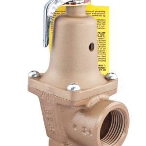 Watts F383500 740 Pressure-Relief Valve, 1-1/2 x 2 in, FNPT x FNPT Drain Port, 30 psi, Bronze Body