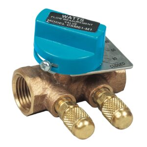 Watts® 0856740 CSM-61-T Flow Measurement Ball Valve, 1 in, Threaded, Bronze Body