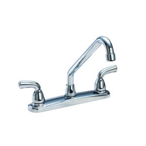 Waltec® 82004LF Two Handle Faucet, Waltec, Polished Chrome, 2 Handles, 8 in Center, 2.2 gpm