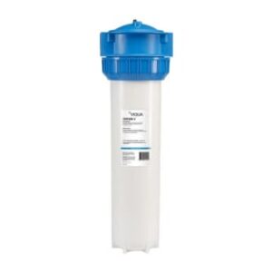 VIQUA™ AWP42B-V Filter Housing, 40 gpm, 8 in Dia x 25-1/2 in H, 1 in Port, 100 deg F, Blue/White