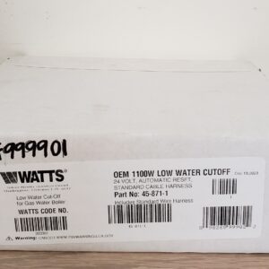 Watts® 999901 Low Water Cut-Off, 24V Supply, 24V/120V Signal