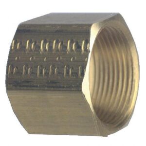 Fairview 61-4 Standard Nut, 1/4 in, Tube, Brass