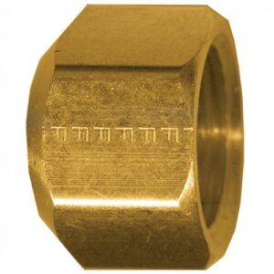 Fairview 56-6 56 Sealing Cap Nut, 3/8 in, Male SAE Flared, Brass