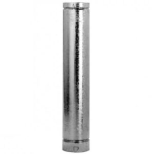 Belvent Manufacturing 120504 Gas Vent Pipe, 5 x 36 in, Aluminum Inner/Galvanized Steel Outer