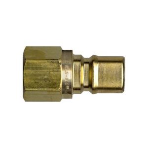 GasFlo QD-GMN8-8F Quick Disconnect Gas Nipple, 1/2 in, FNPT, 120,000 BTU/hr Flow Rate, Brass