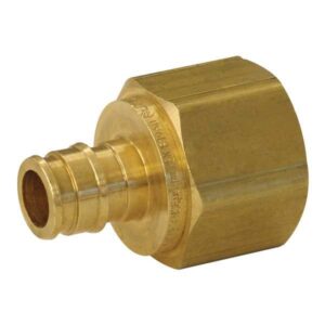 Uponor LF4571313 ProPEX® Adapter, 1-1/4 in, F1960 Cold-Expansion PEX x FNPT, Lead-Free Brass
