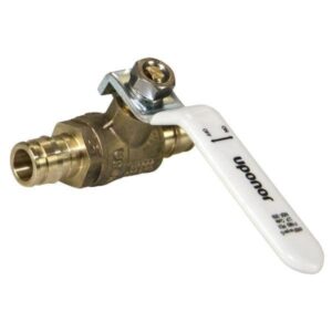 Uponor LFR4815050 ProPEX® Ball Valve, 1/2 in, F1960 Cold-Expansion PEX, Lead-Free Brass, Full Port