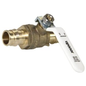 Uponor LFR4817575 ProPEX® Ball Valve, 3/4 in, F1960 Cold-Expansion PEX, Lead-Free Brass, Full Port