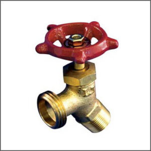 AQUA-DYNAMIC 1102-044 Brass Angled Drain Valve, 3/4 in, Brass Body
