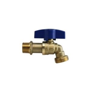 Boshart Industries 0852-05NL 1/4-Turn Hose Bibb, 1/2 in, MPT x GHT, Brass Body, T-Handle Actuator