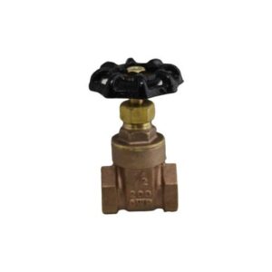 Boshart Industries 0818-15 Brass Gate Valve, 200 psi, 1-1/2 in, FPT, Brass Body, Handwheel Actuator