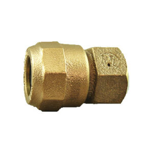 CAMBRIDGE BRASS™ 117NL-H4F4 Adapter, 1 x 1 in, CB Compression x FIP Compression, Brass, Lead-Free