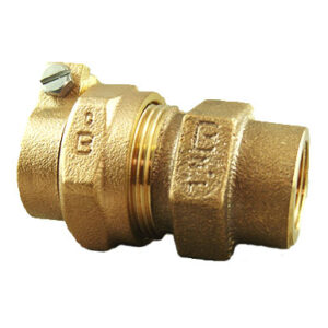 CAMBRIDGE BRASS™ 117NL-PJ6F6 Adapter, 1-1/2 x 1-1/2 in, PVC Campak x FIP Compression, Brass, Lead-Free