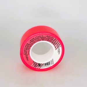 Unasco CPI2022 Thread-Sealing Teflon Tape, 1/2 in x 500 ft, Pink