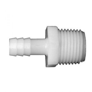Fairview 525-6D Pipe Coupler, 3/8 x 1/2 in, Barbed x MNPT, Nylon