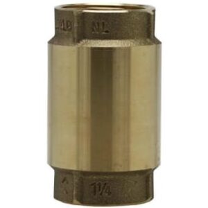 Boshart Industries 17YBCV125NL Brass Check Valve, 1-1/4 in, FPT, Brass Body
