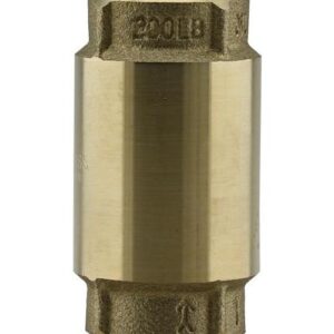 Boshart Industries 17YBCV200NL Brass Check Valve, 2 in, FPT, Brass Body