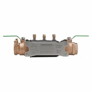 Zurn® Wilkins 114-350XL 350XL Backflow Preventer, 1-1/4 in, FNPT, Quarter-Turn Ball Valve, Lead-Free Bronze Body