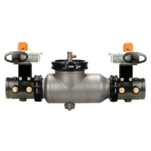 Zurn® Wilkins 3-350ASTBG 350AST Double-Check Backflow Valve Assembly, 3 in, Flanged x Groove, Non-Rising Stem Gate Valve/Butterfly Valve, 304L Stainless Steel Body, Dual Check Backflow