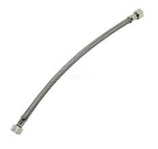 Zurn® 93317332 Braided Hose, 3/8 in, Compression, Stainless Steel