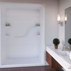 Mirolin SH53LS1 Madison Acrylic Shower Stall, 60 in L x 34-1/4 in W x 84-1/2 in H, Acrylic, White