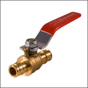 AQUA-DYNAMIC 1197-373 Ball Valve, 1/2 in, F1960 Cold-Expansion PEX, Straight, Brass Body, Full Port