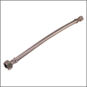 AQUA-DYNAMIC 53LT20CSA 3230 Faucet Connector, 20 in L, Stainless Steel, Braided