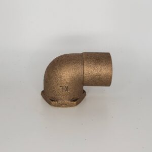 CB Supplies 100807010 90 deg Pressure Elbow, 1 in, C x FNPT, Copper, Lead-Free