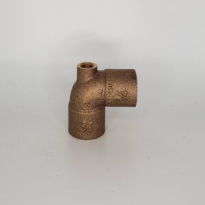 CB Supplies 100703084 Baseboard Pressure Tee, 3/4 x 1/8 x 3/4 in, C x FNPT x C, Copper