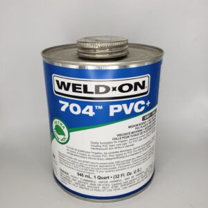Weld-On® 12148 704™ PVC Cement, 1 L Container, Gray