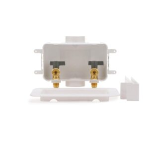 Oatey® 38106 Centro II Washing Machine Outlet Box, F1960 Cold-Expansion PEX, Brass/PVC