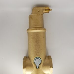 Ontor VJR150TM Spirovent Junior Hydronic Air Eliminators, 1-1/2 in, FNPT Connection, 150 psi, 270 deg F, Brass